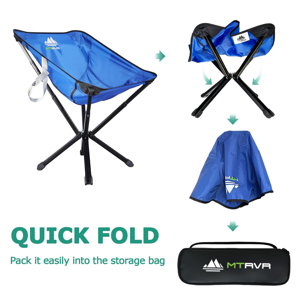 MTRVR compact travel chair ideal for hiking and festivals