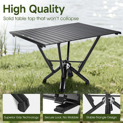 MTRVR fast roll-top setup demonstrates quick, tool-free assembly with a solid aluminum frame.