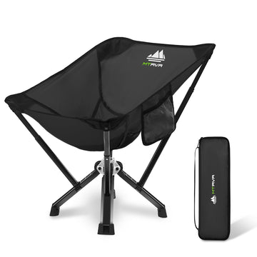 MTRVR heavy-duty camping chair folded, compact and portable for easy packing