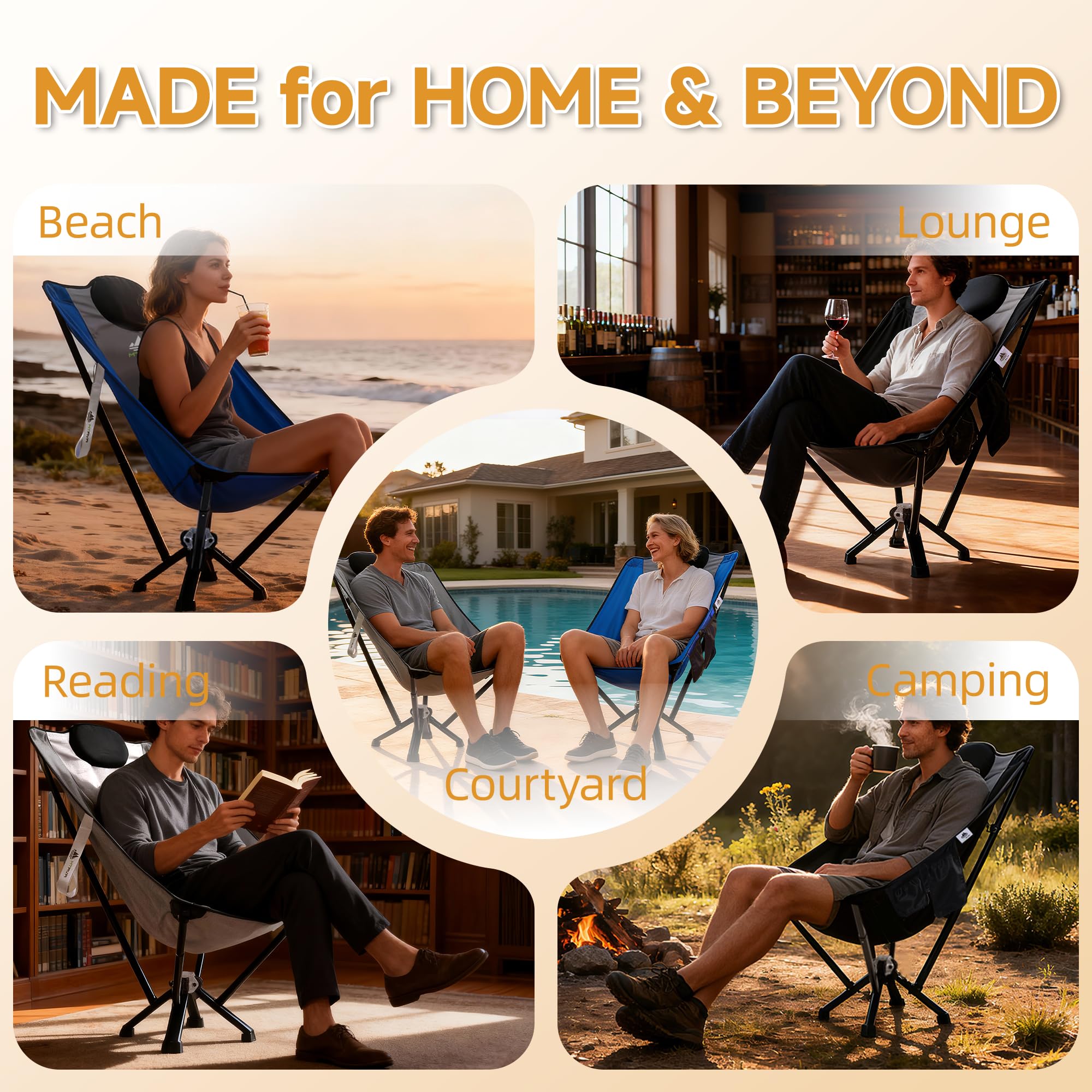 MTRVR high-back chair holds up to 450 lbs for versatile use.