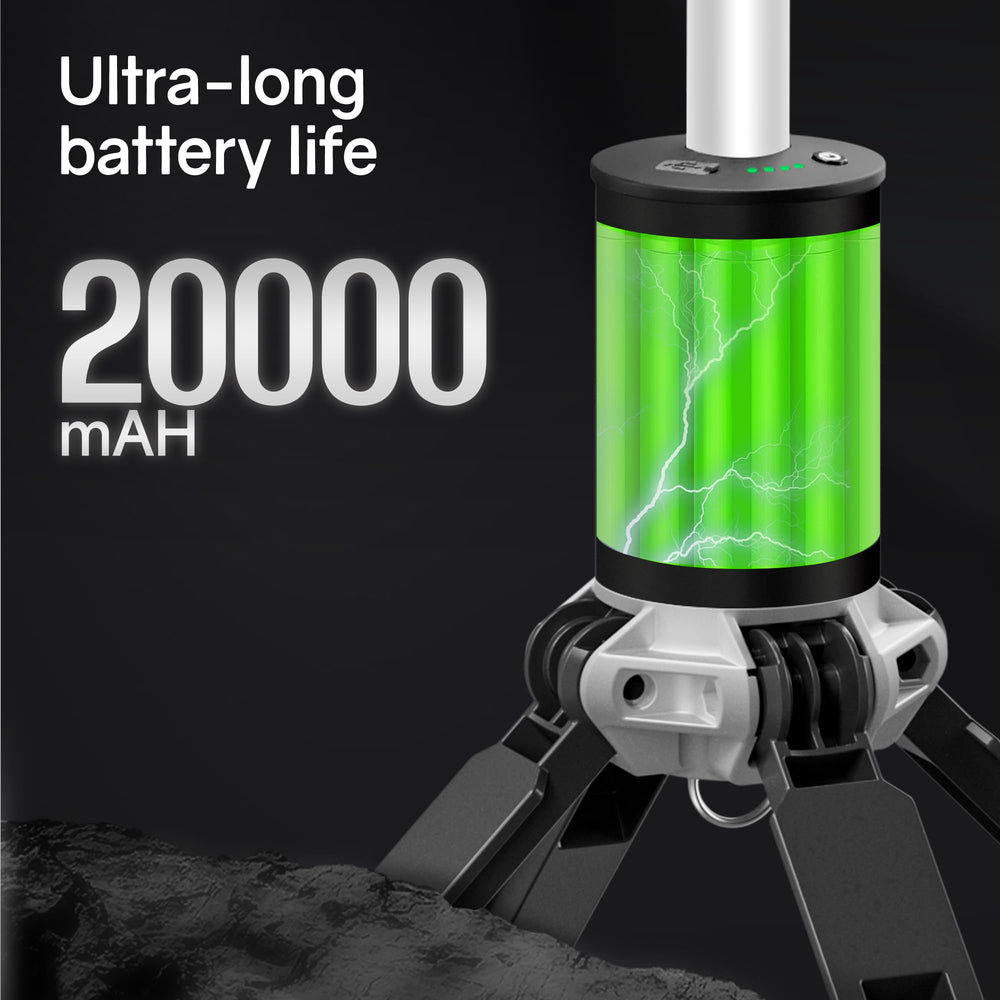 MTRVR camping light showing USB port for fast charging and power sharing