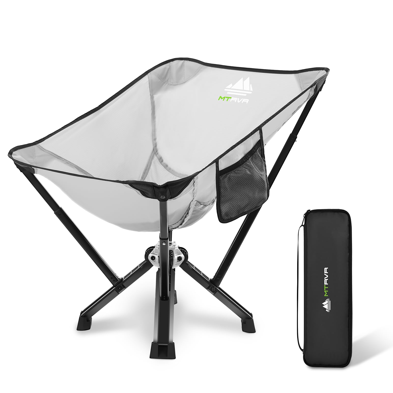 MTRVR heavy-duty camping chair close-up showing the aircraft-grade frame for reliable outdoor support.