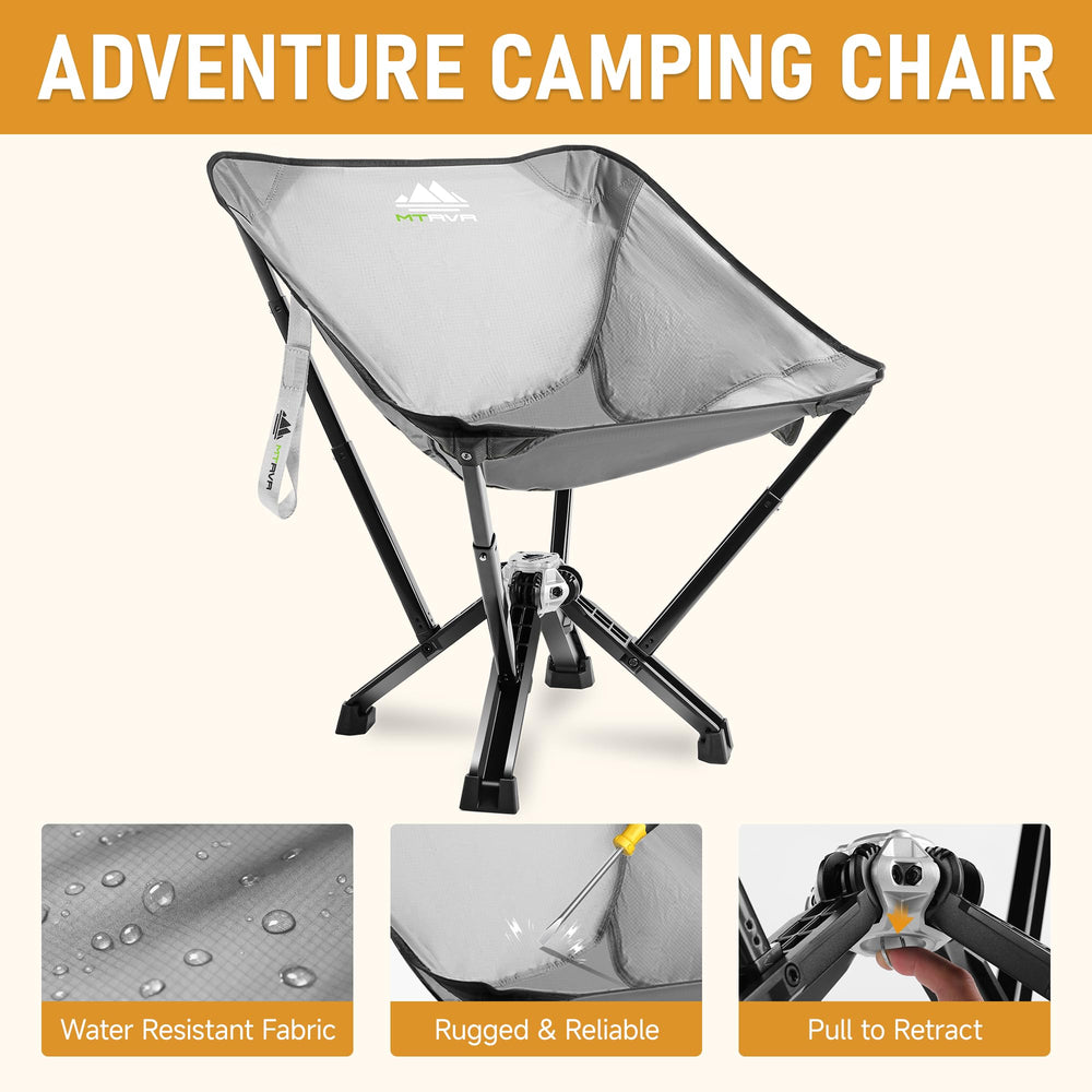 MTRVR breathable seat fabric enhances airflow for all-day outdoor comfort.