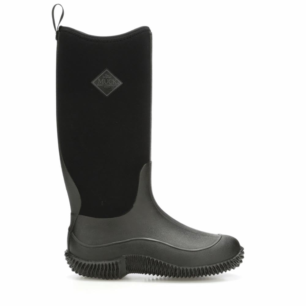 MUCK Hale boot black side view—waterproof performance for all-weather wear.