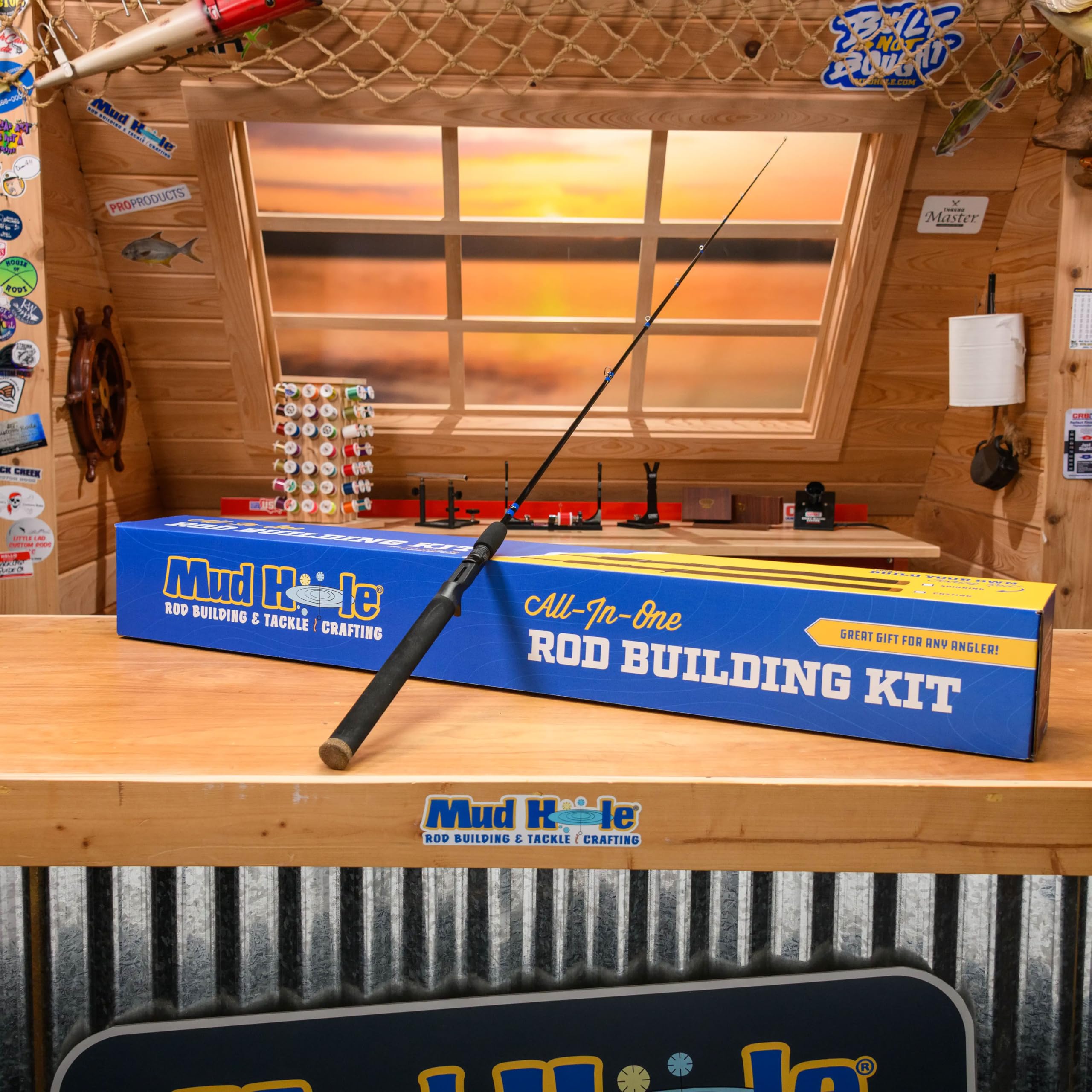 Mud Hole thread burnishing tool for polished thread wraps.