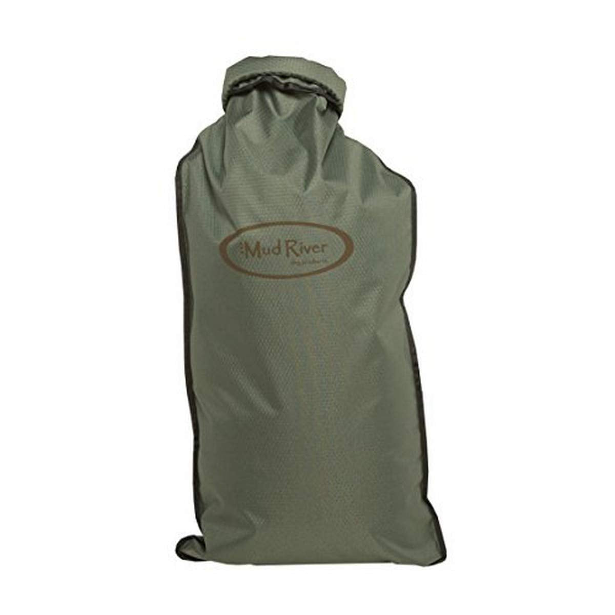 Mud River Hoss dog food bag green with roll-and-buckle closure for secure transport on outdoor trips