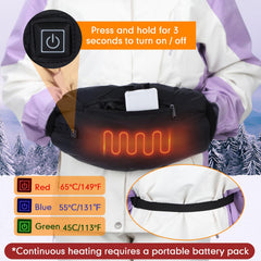 Mudder heated hand warmer muff with double-sided heating for quick warmth