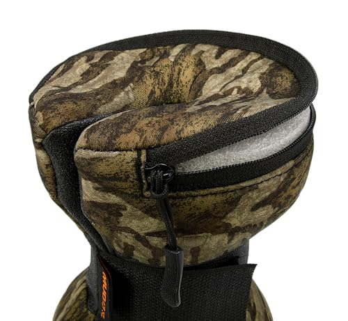 Black leather non-slip strap on Muddy Box Blind Shooting Rest