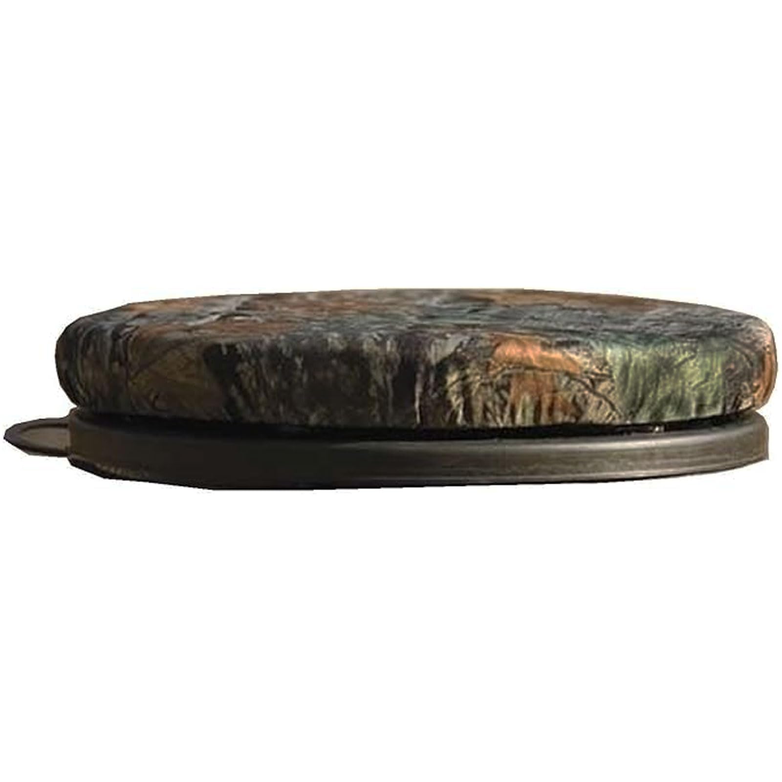 MUDDY camouflage fabric seat-top provides quiet, durable comfort during long hunts.