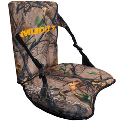 Seat cushion on Muddy Complete Seat showing 18W x 14D dimensions