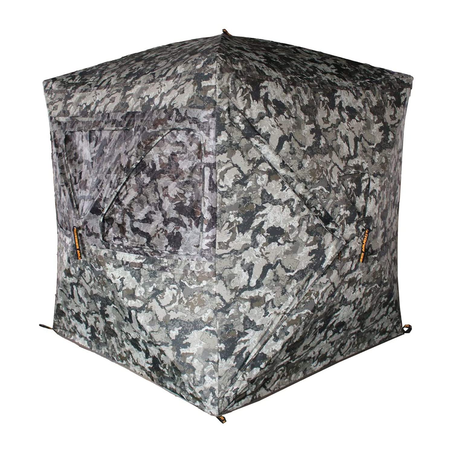Muddy Infinity 3-Man blind front view with Shadow Mesh for stealth hunting
