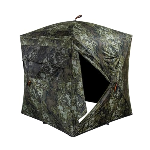 MUDDY Infinity Evo 180-degree windows provide wide visibility at dawn or dusk