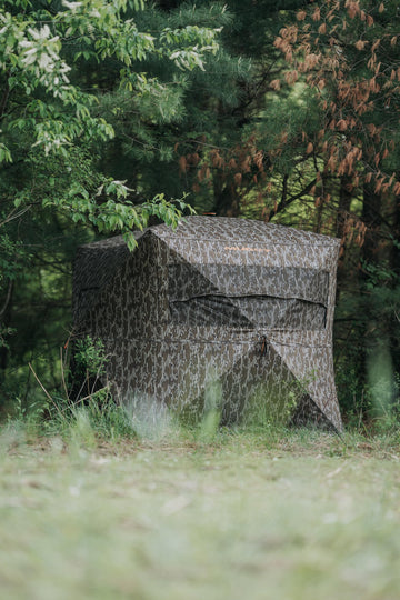 Muddy Infinity Evo Max ground blind easy-access V-shaped door for entry