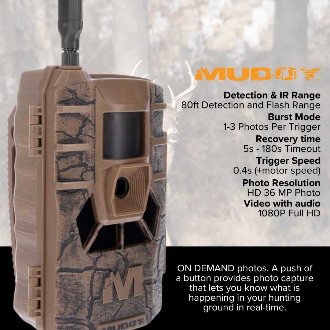 MUDDY Matrix automatic network coverage selects best signal in remote areas.