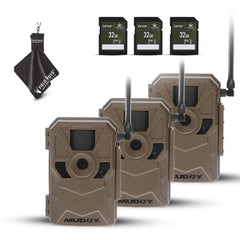 MUDDY Merge trail camera front view for reliable wildlife monitoring in the field.