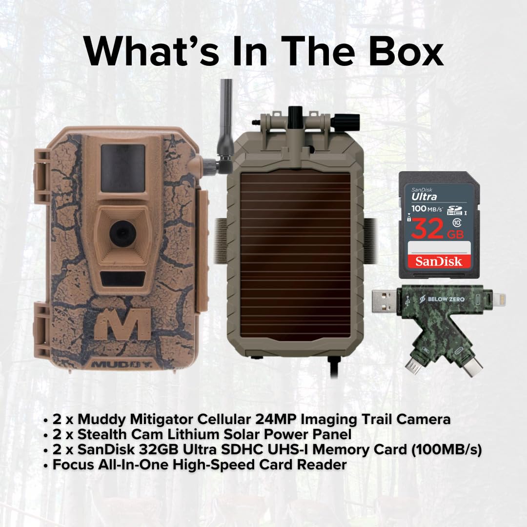MUDDY Mitigator 80 feet detection range enables broad coverage of hunting area