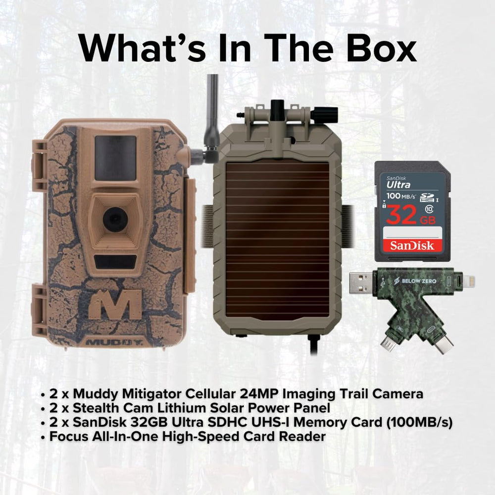 MUDDY Mitigator 80 feet detection range enables broad coverage of hunting area