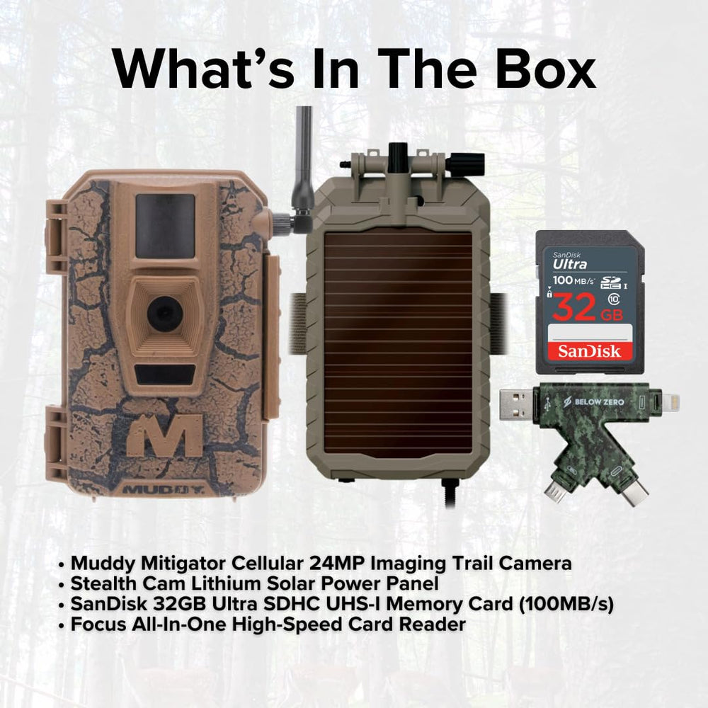 RUB decoration helps the Muddy Mitigator blend into natural habitat for discreet scouting.