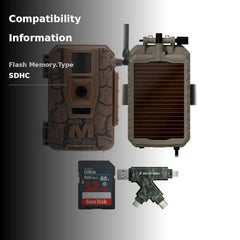 Muddy Mitigator paired with Command Pro app for remote monitoring and media download.