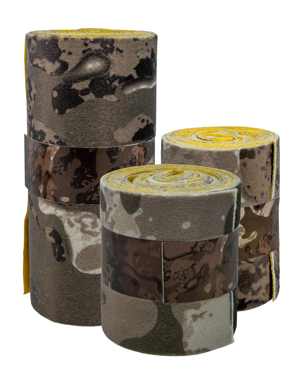 Muddy Ninja Strips Tape Combo Veil Canyon Gray, front view, reduces metal-on-metal noise on hunting gear