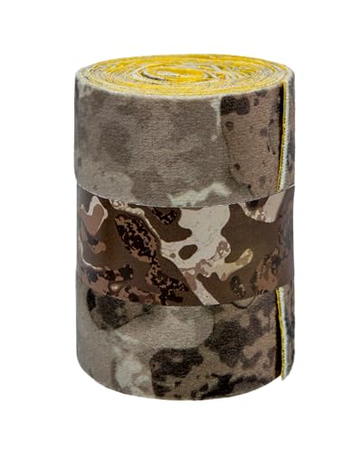Muddy Ninja Strips Tape Combo Veil Canyon Gray, in use, dampens noise on treestands and rests