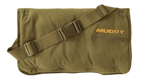MUDDY Nucleus heated hand muff heat settings outline adjustable warmth for outdoor tasks.