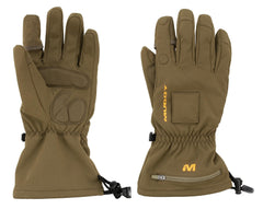 MUDDY Nucleus heated softshell gloves front view for all-weather warmth and dexterity