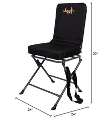 Chair folded for transport with carry strap