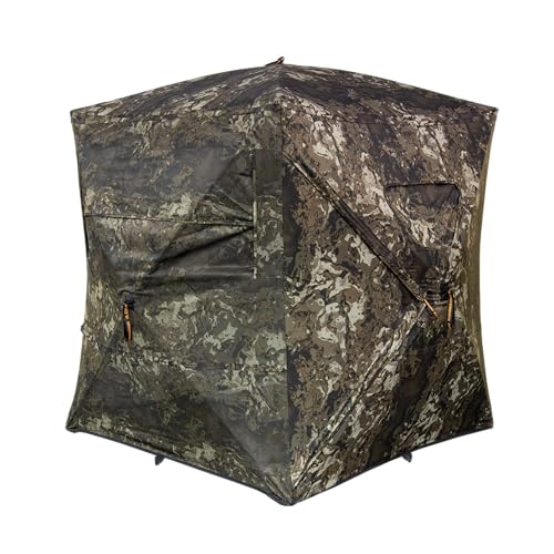 Muddy Prevue Evo ground blind spider hub frame enables quick setup