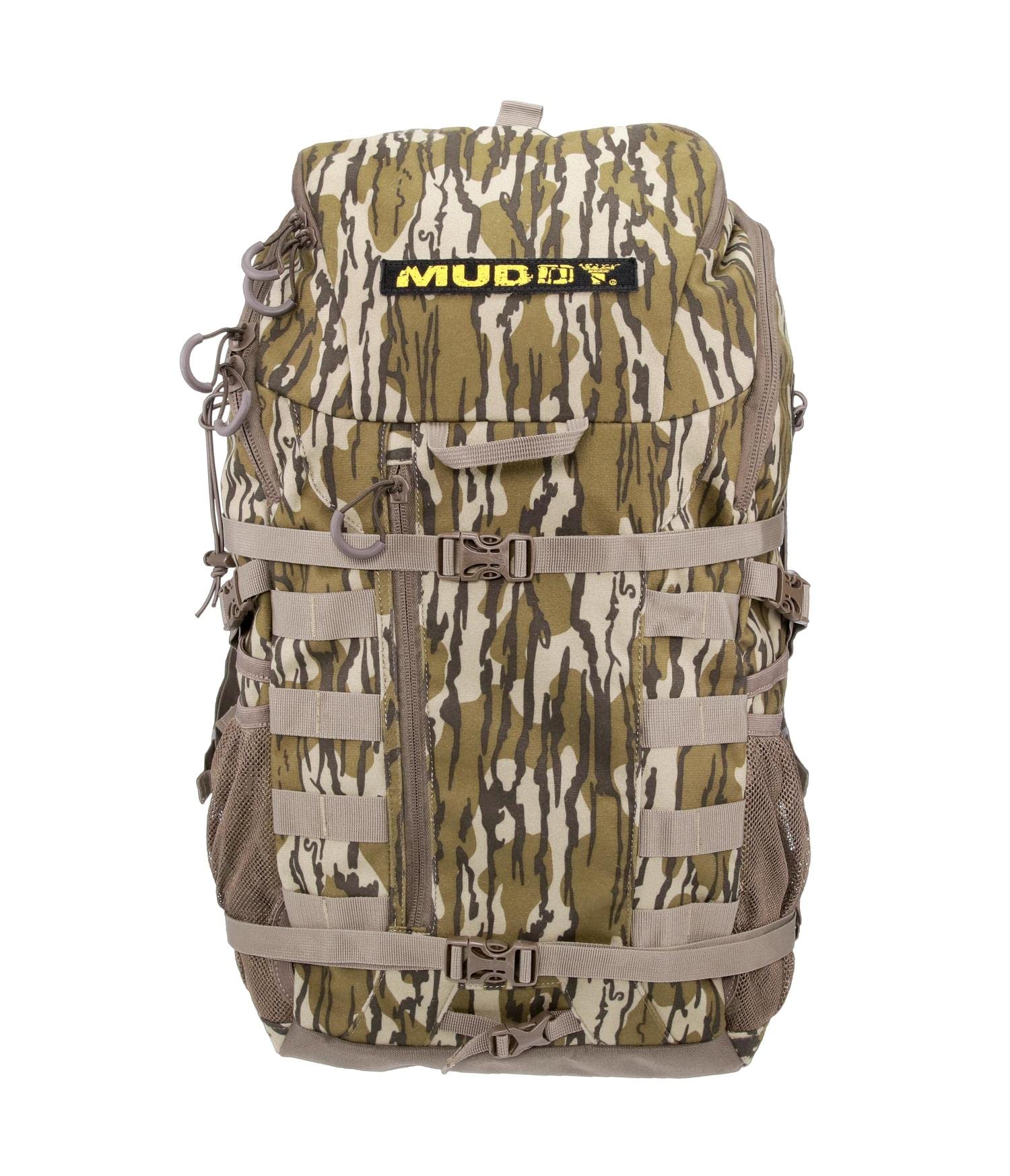 Muddy Pro 1500 MO with brown rain cover protecting gear in wet conditions.