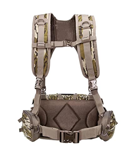 MUDDY Pro 500 lumbar pack silent zipper pockets reduce noise during moves.