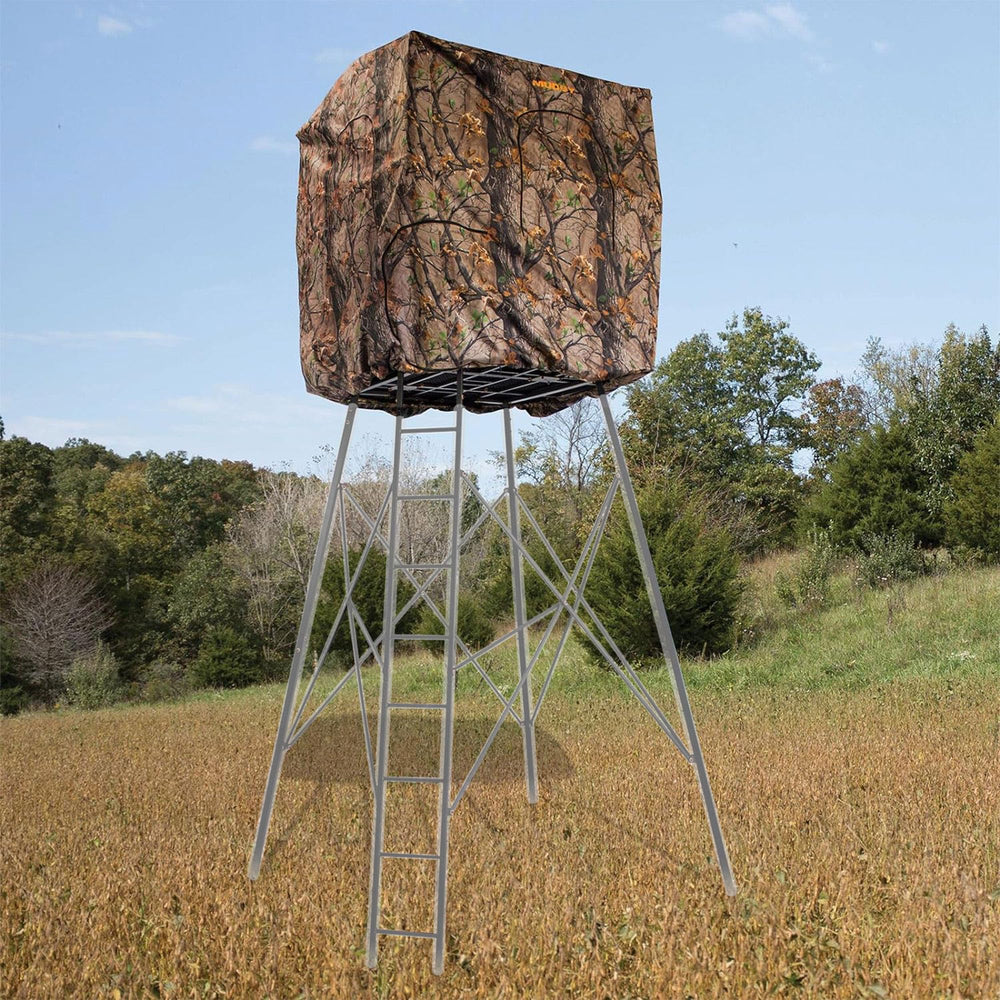 MUDDY Quad Blind Cover compatible with Quad Pod for flexible concealment.
