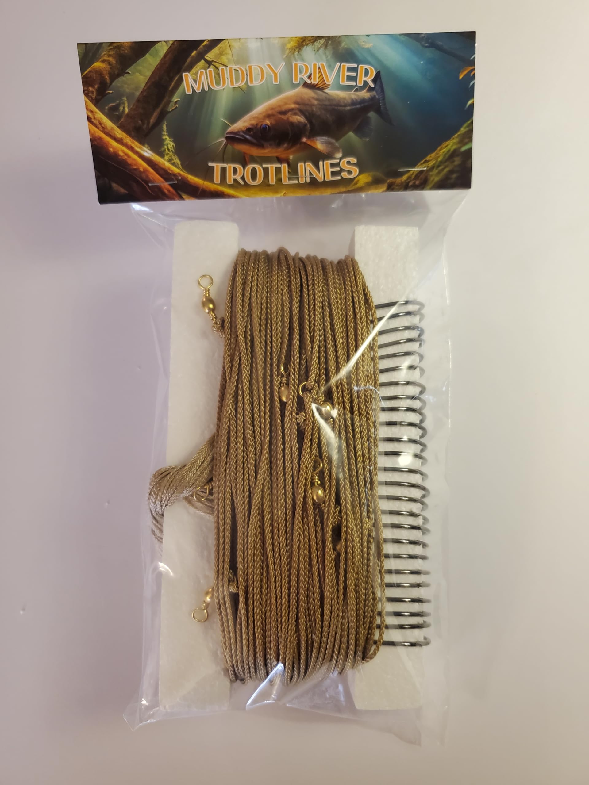Muddy River Trotlines circle hooks provide secure catches and smoother setups