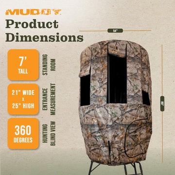 Eight zippered windows on the MUDDY Roof Kit enable flexible visibility.