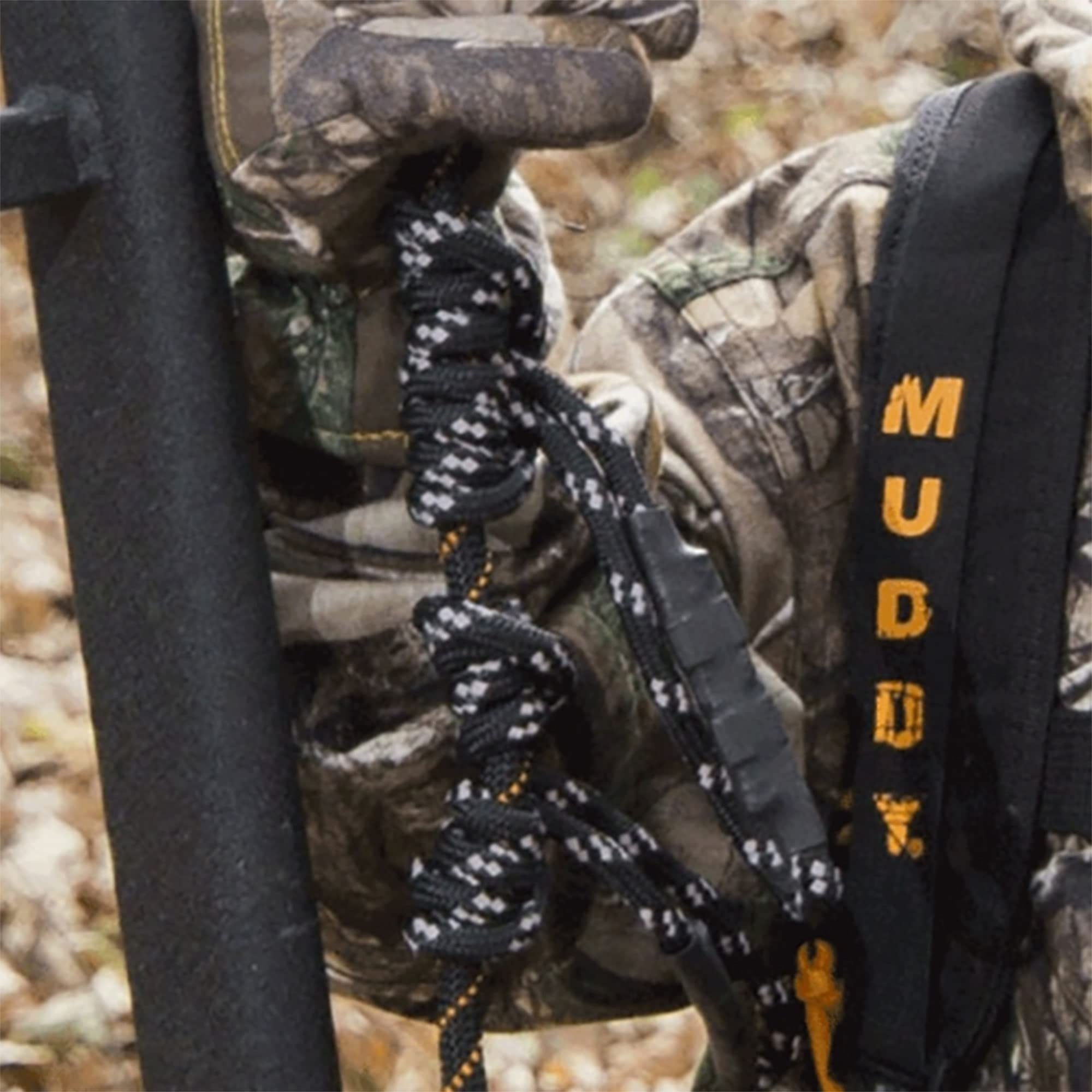 MUDDY Safe-Line easy slide design supports safe ascent and descent