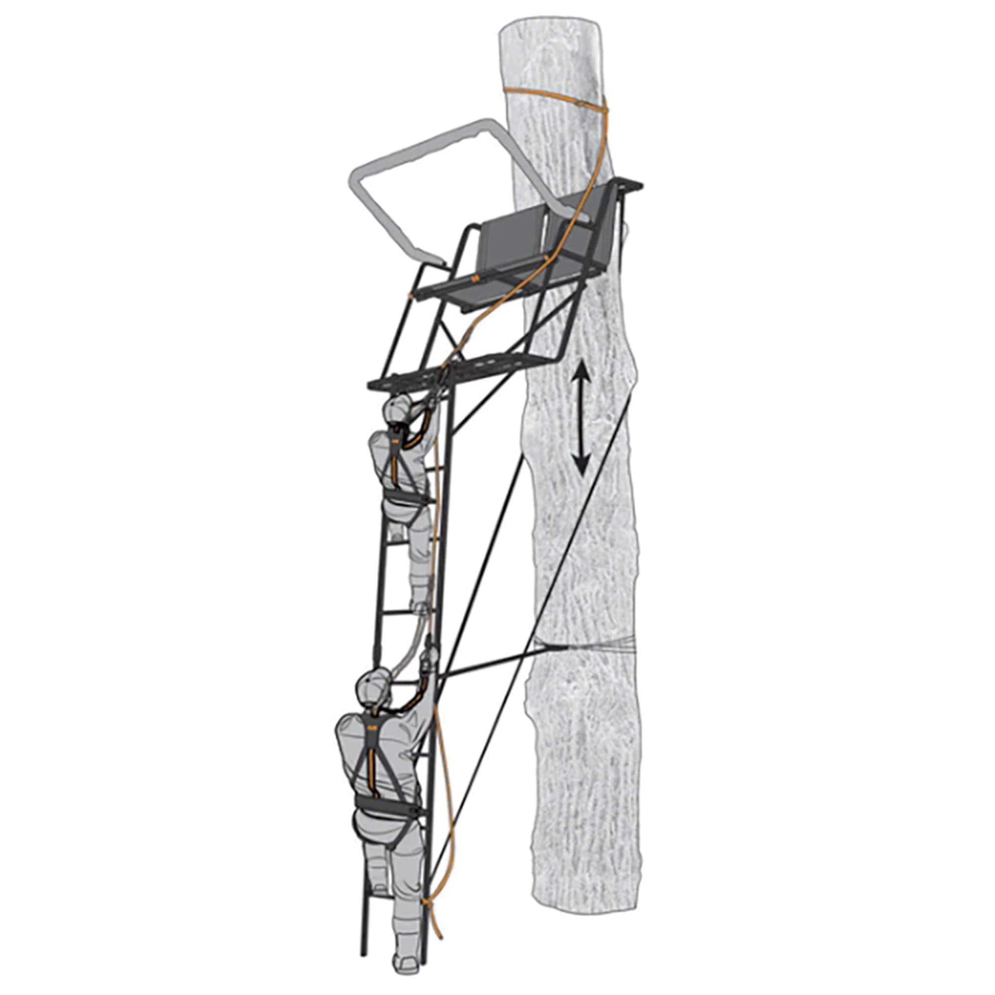 Durable braided nylon MUDDY Safe-Line for rugged outdoor use