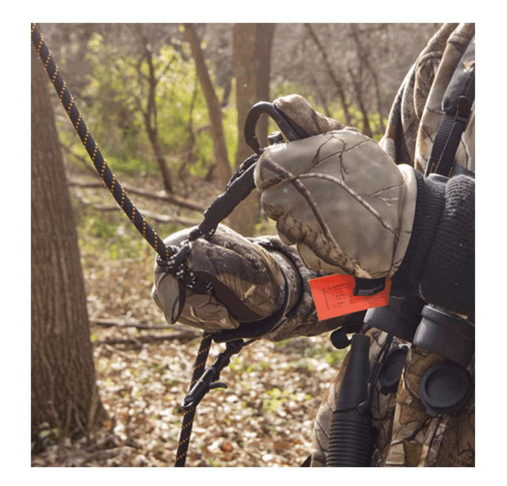 MUDDY Safe-Line compatible with two-hunter setups for shared treestand use.