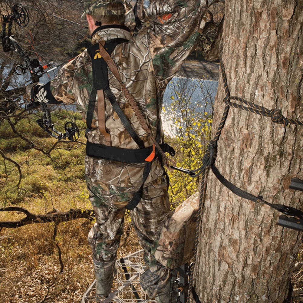 Ergonomic, lightweight padded Muddy Safeguard Harness features