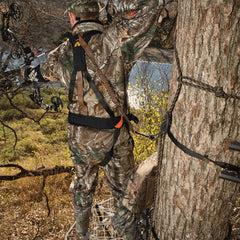 Ergonomic, lightweight padded Muddy Safeguard Harness features