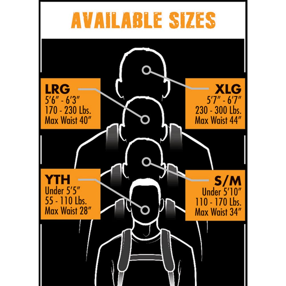 Muddy Safeguard features Lineman’s rope and a simple buckle for hands-free operation.