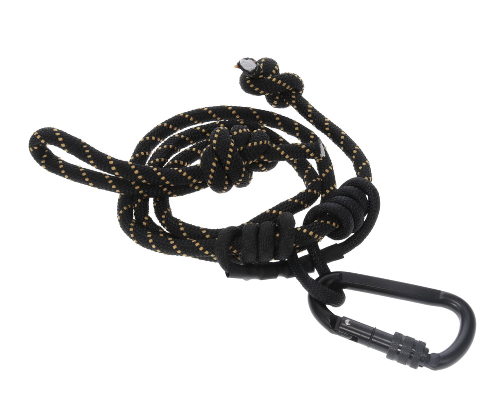 MUDDY Lineman's Rope in Black/Orange with quick-clip design
