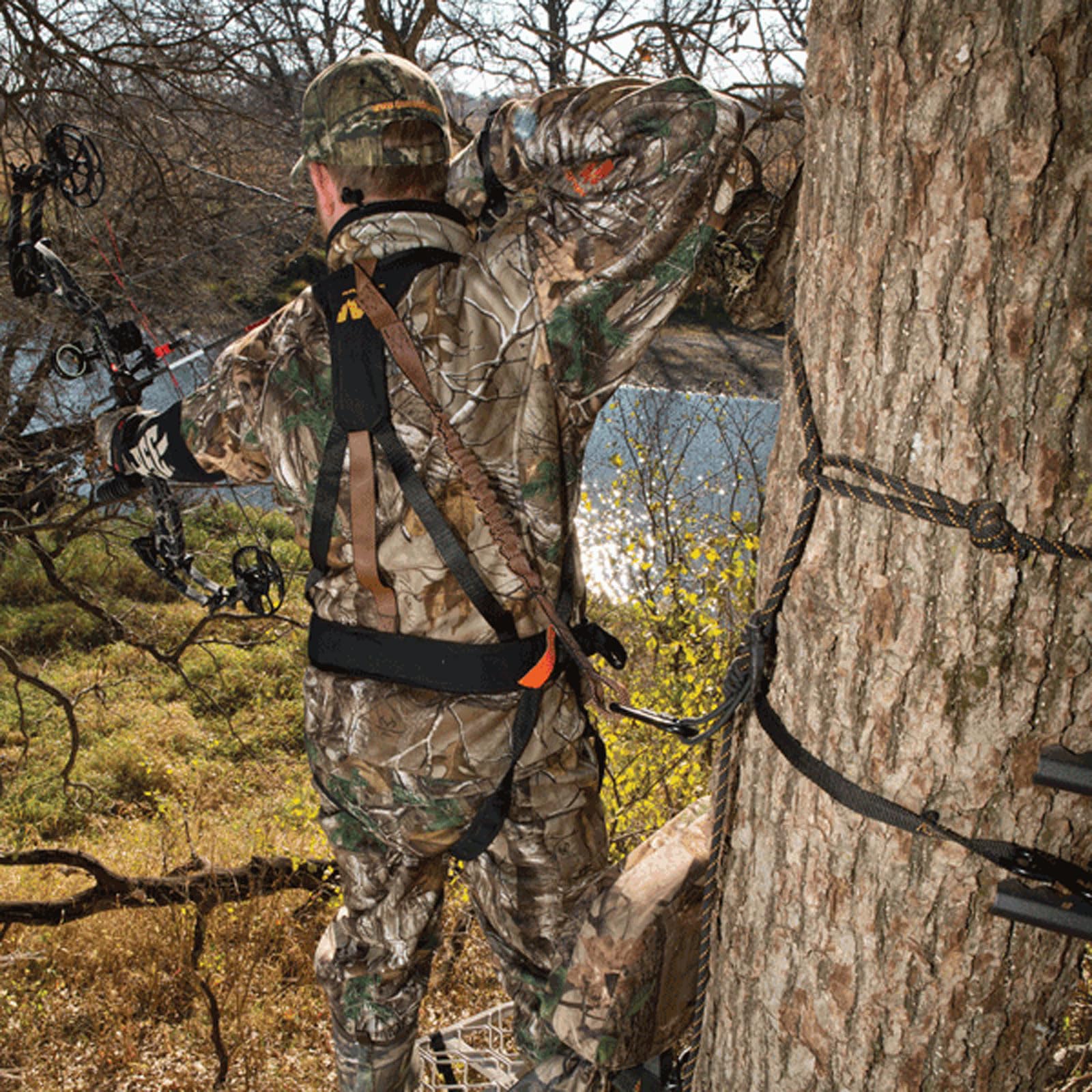 Muddy Suspension Relief Strap helps reduce fatigue during long hunts.