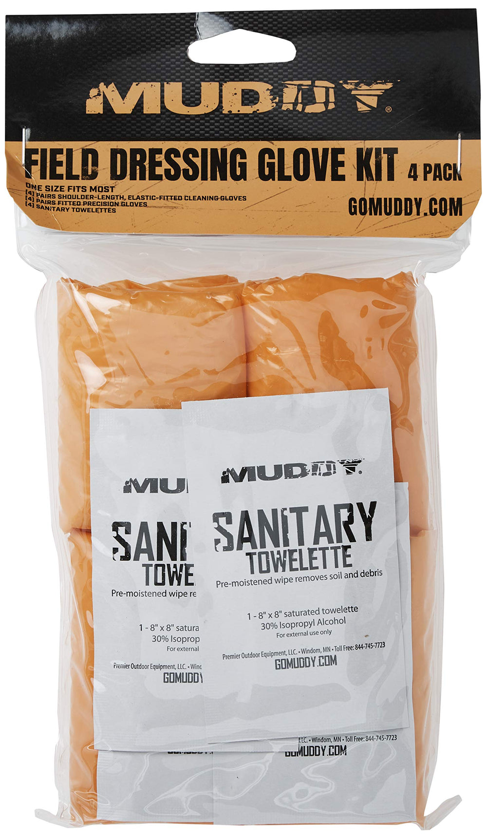 MUDDY field dressing glove kit four-pack for hygienic field tasks