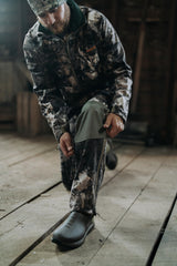 MUDDY TRX Softshell Pant features knife reinforcement pocket for tool access.