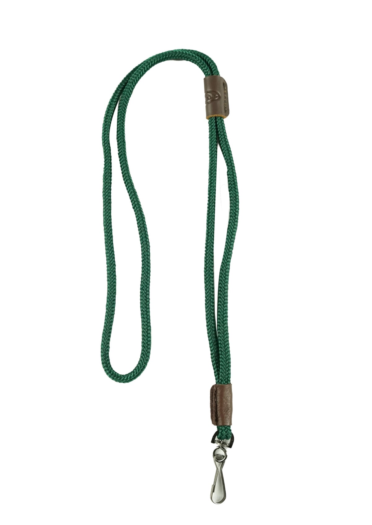 Mud River Lanyard Single OD Green with leather adjuster for whistle or remote attachment.