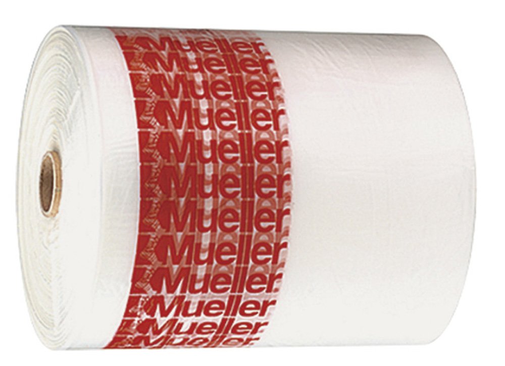 MUELLER disposable ice bag for cold therapy, 10x18 inches, easy-tie design.