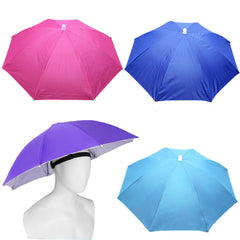 MUFEKUM umbrella hat 4-pack sky blue color