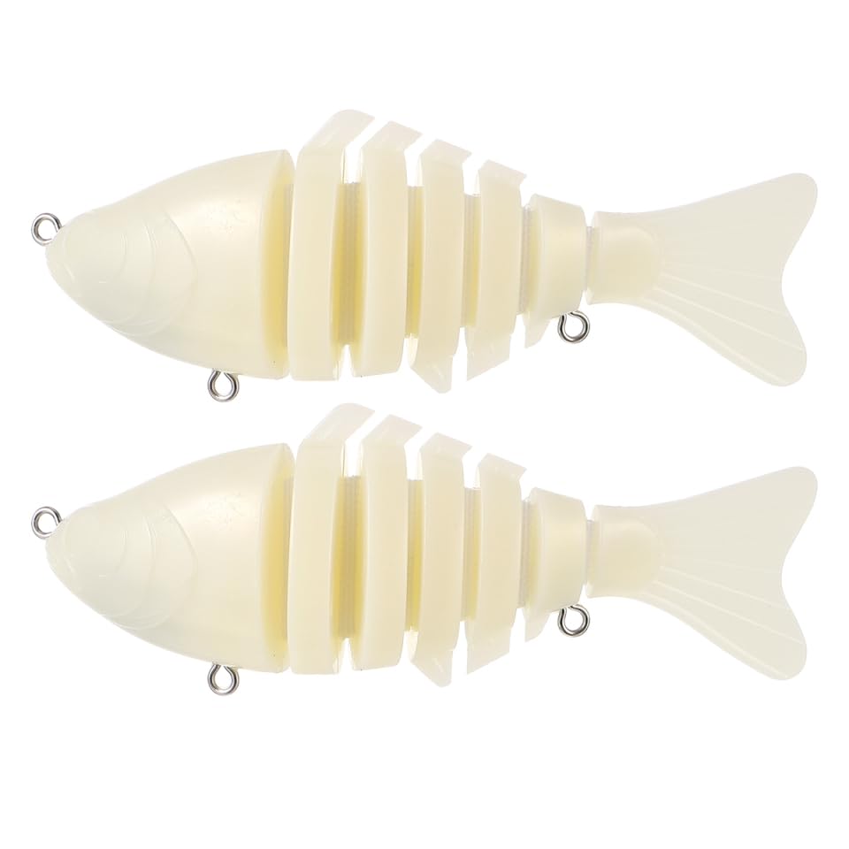 Beige multi-joint fish lure body blank