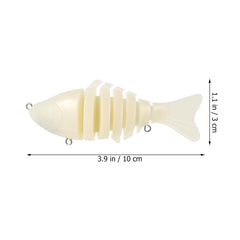Beige blank unpainted lure bodies for fishing