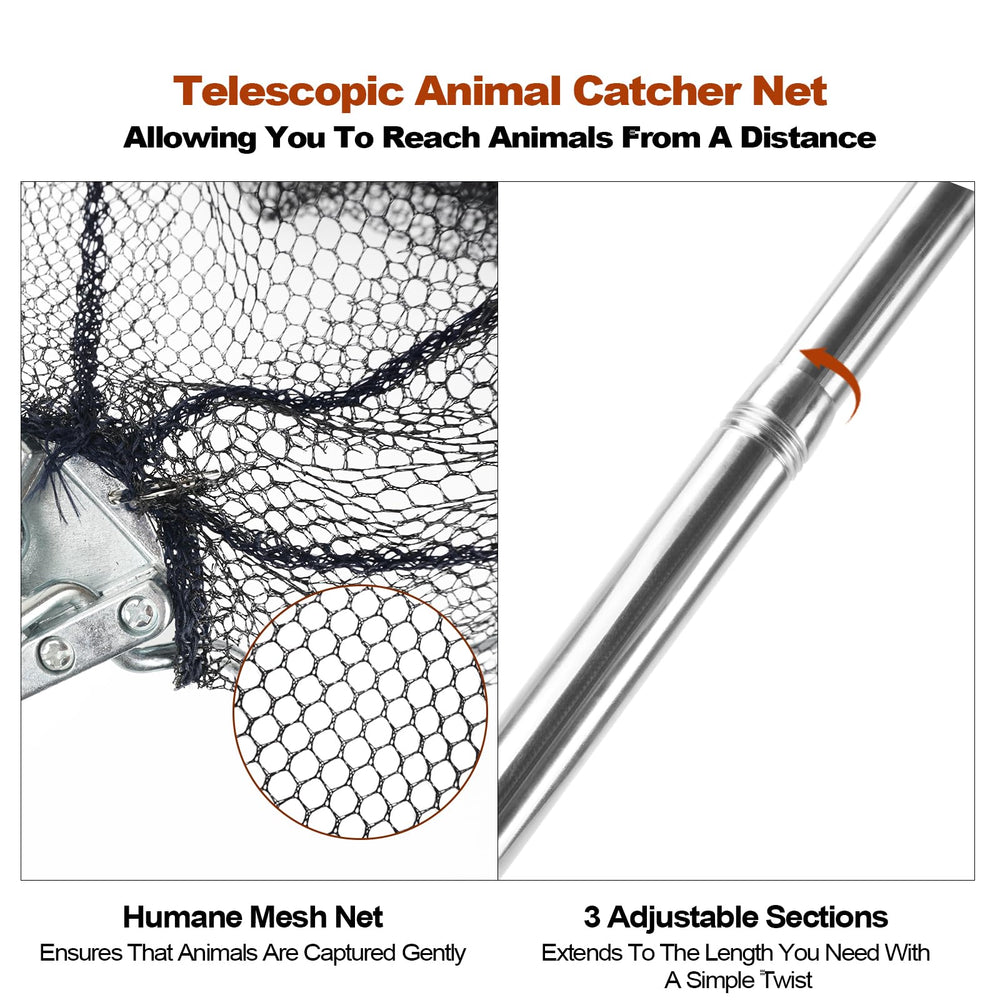 Multi-use animal net suitable for fishing, bird catching, and pets